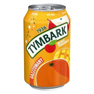 Tymbark 330ml napój gazowany o smaku mango i pomarańczy w puszce 12