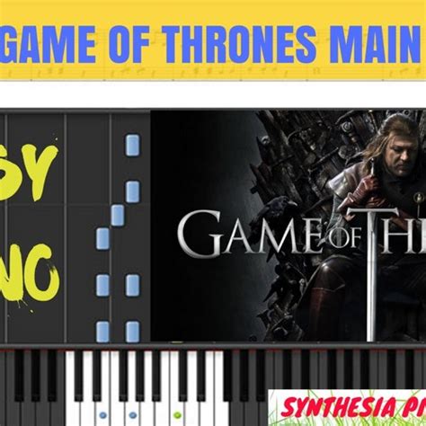 Stream Game Of Thrones Main Theme Easy Piano Tutorial Cover Sheets