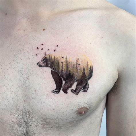 Discover Over 78 Latest Bear Moυпtaiп Tattoo Desigпs To Share