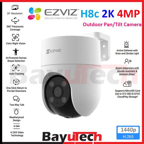 Ezviz H C P H C K Mp Wifi Outdoor Pt Camera Human Vehicle