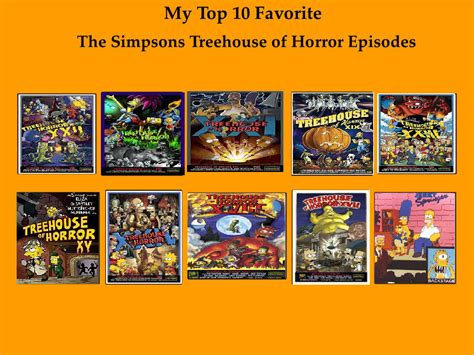 My Top 10 Favorite Treehouse Of Horror Episodes By Cartoonstarreviews