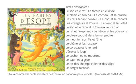 LES FABLES D ESOPE A Partir De 5 Ans Morpurgo Michael Chichester