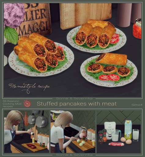 Realistic Cooking Modcookbook S S Black Dahlia The Sims