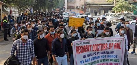 Neet Pg Counselling 2021 Protest Intensifies Doctors March To Supreme