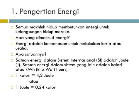 Ppt Energi Usaha Dan Daya Powerpoint Presentation Free Download