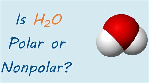 Is H2o Polar Or Nonpolar Youtube