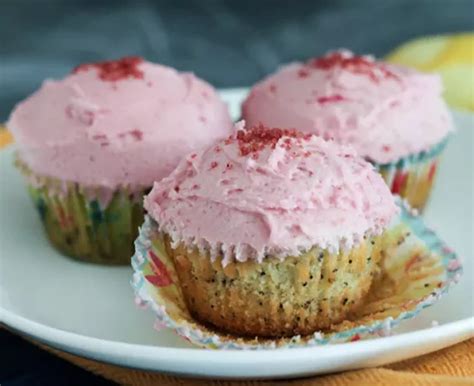 Baked: Lemon Poppy Seed Cupcakes with Raspberry Mascarpone Frosting