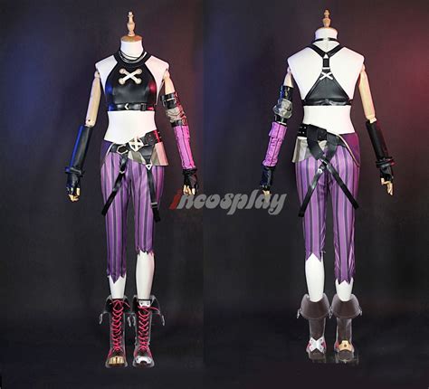 Arcane Jinx Cosplay Costume From Lol Jinx Cosplay Outfits Etsy