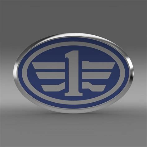 FAW Logo 3D Model - FlatPyramid