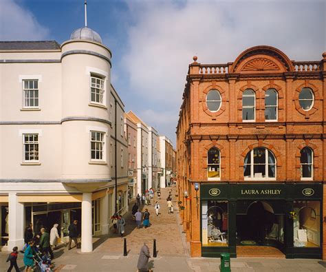 New pedestrian zone in the historic Maylord Orchards, Hereford