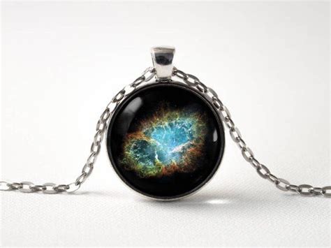 Nebula Pendant Galaxy Necklace Necklace For Him Outer Space Etsy