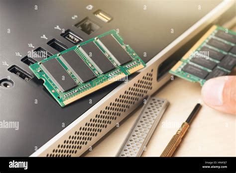computer memory ram upgrading  personal computer stock photo alamy