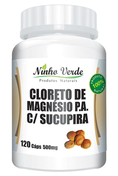 CLORETO DE MAGNÉSIO SUCUPIRA 500MG 120 CÁPSULAS NINHO VERDE