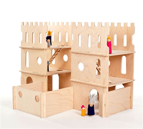 Modular Wood Castle Towers Playset — Manzanita Kids