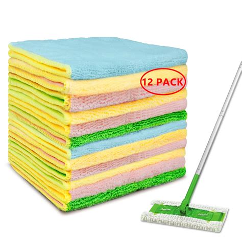 Pack Reusable Mop Pads For Swiffer Sweeper Mops Microfiber Mop Pads