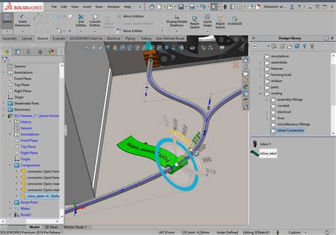 Solidworks Whats New Routing Enhancements Inline Components