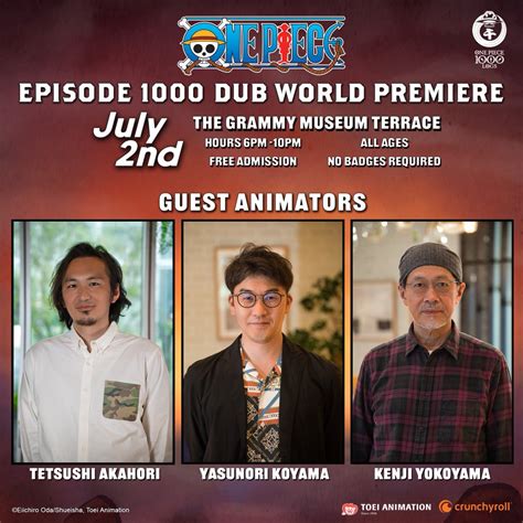 One Piece On Twitter Join Us This Sunday At Animeexpo For The