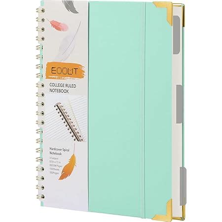 Amazon Eoout Spiral Notebook X College Ruled Notebook