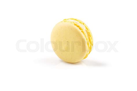 Macaroon Isolated On A White Stock Image Colourbox