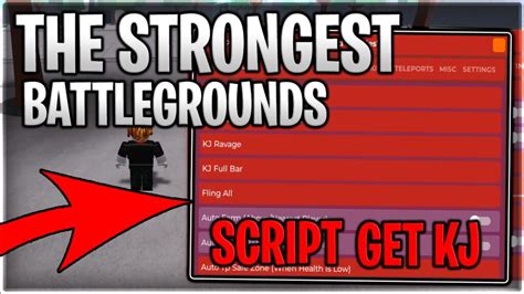 Boss The Strongest Battlegrounds Script Hack Kill Aura Get Kj