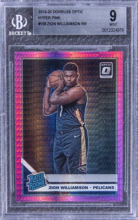 Lot Detail Donruss Optic Hyper Pink Zion Williamson