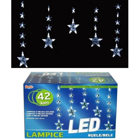 novogodišnje lampice led zavesa 42 kom ePonuda