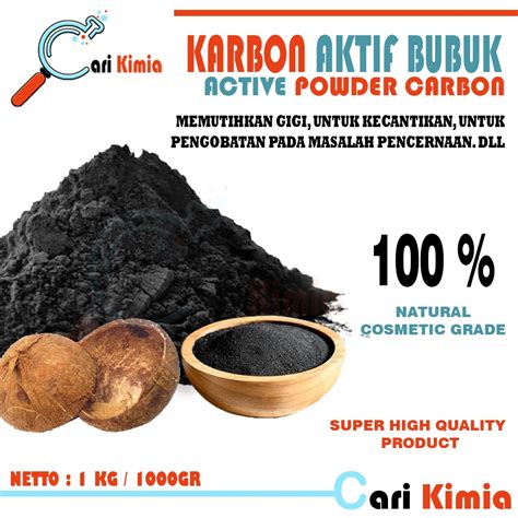 Jual Karbon Aktif Bubuk 1KG Charcoal Powder Carbon Active 1 KG