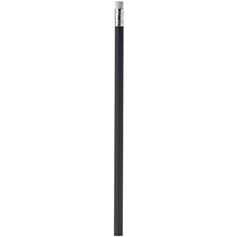 Bleistift mit Radiergummi (schwarz, Holz (FSC zertifiziert), 5g) als ...