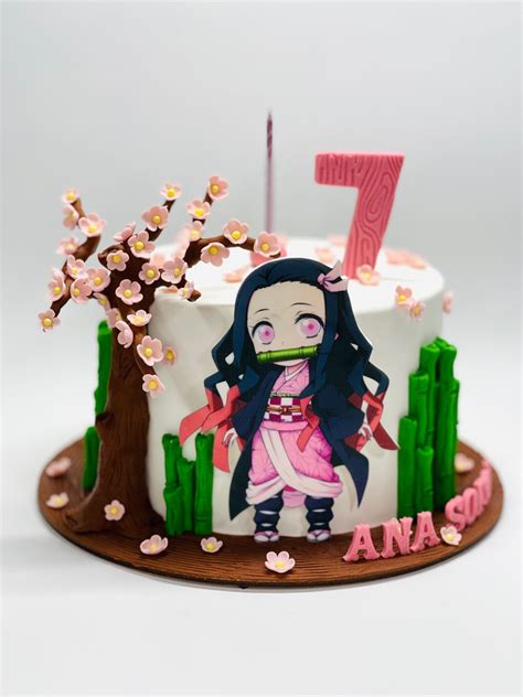 Torta Kimetsu No Yaiba Anime Cake Cute Birthday Cakes Cool Birthday