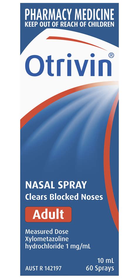 Otrivin Adult Nasal Spray For Blocked Nose 10ml Sean Shivnan