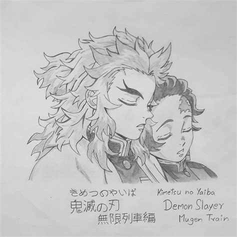 Kyojuro Rengokudemon Slayerきめつのやいばkimetsu No Yaiba Anime Sketch