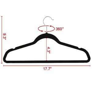 Amazon Yaheetech Non Slip Velvet Hangers Heavy Duty Flocked