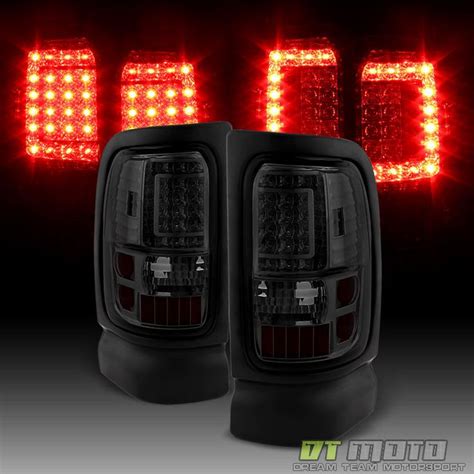 Smoke For 1994 2001 Dodge Ram 150025003500 Led Tail Lights Lamps Left