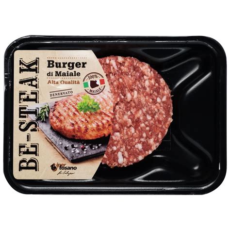 Maxi Hamburger Suino Be Steak Gr L Ecommerce Secondo Iper Tosano