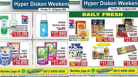 Promo Hypermart Hari Ini Jumat Agustus Deterjen Cair Dan