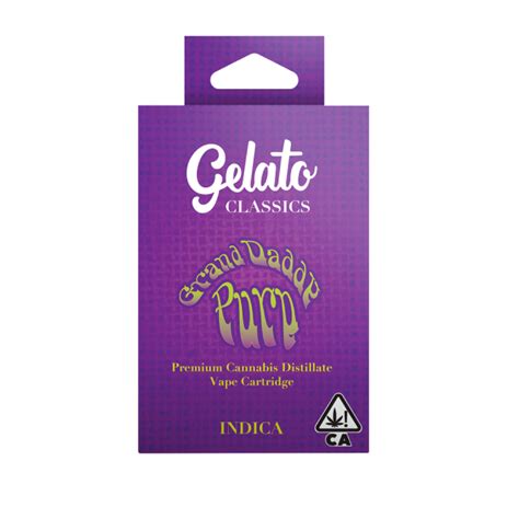 Gelato 1g Classics Cartridge Grand Daddy Purp Golden State Greens