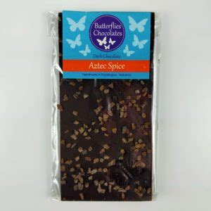 Aztec Spice Dark Chocolate Bar - Large | Butterflies Chocolates