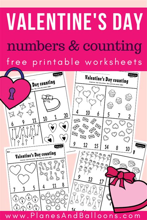 Valentines Day Worksheets For Kindergarten Math Free Pdf Math Valentines Valentine Math