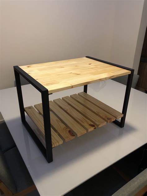 Mesinha De Centro De Pinus E Metalon Metal Furniture Industrial Table