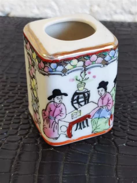 Chine Ancien Encrier En Porcelaine Sign Eur Picclick Fr