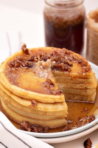 Butter Pecan Syrup In 2022 Tasty Pancakes Pecan Waffle Recipe Butter Pecan Syrup