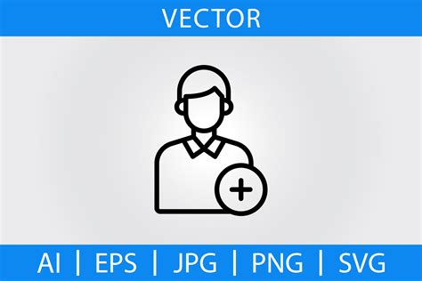 Vector Add Contact Line Icon Graphic by Muhammad Ali · Creative Fabrica