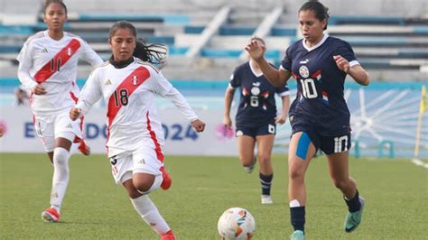 Perú empató 2 2 con Paraguay Sub 20 femenino y complicó su