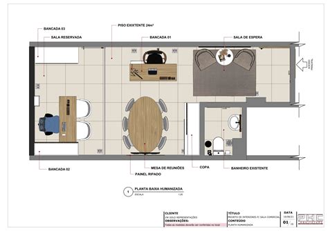 Projeto Executivo De Sala Comercial PHC Arquitetura