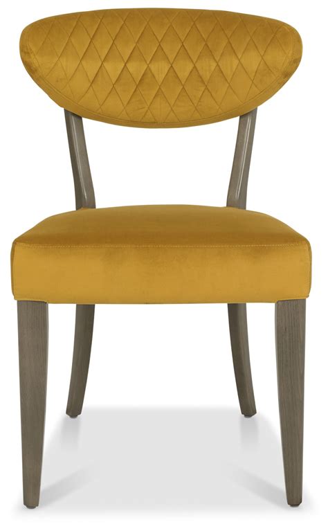 Ellipse Fumed Oak Upholstered Chair Dining Bentley Designs Uk Ltd