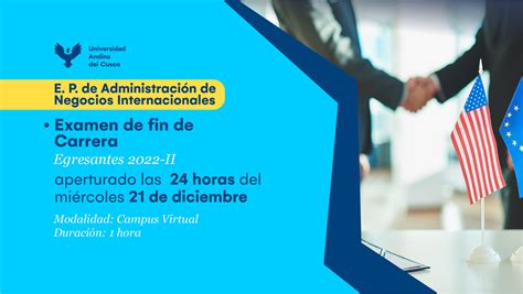 Administración De Negocios Internacionales Examen Fin De Carrera 2022