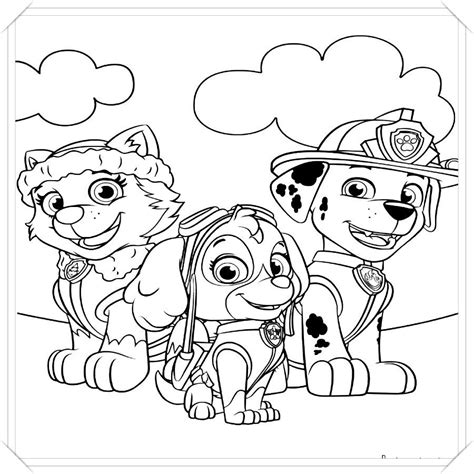 Los M S Lindos Dibujos De Patrulla Canina Para Colorear Y Pintar A Todo