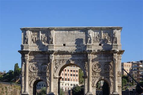 4th Century Arch Of Constantine Arco Di Costantino Next To Colosseum