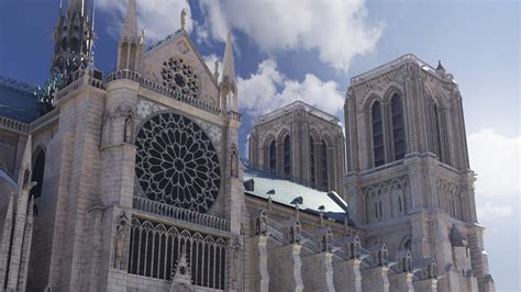 Notre dame cathedral 3D - TurboSquid 1636896