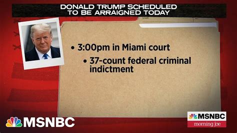 Trump scheduled to be arraigned today: Here's how the day is expected ...